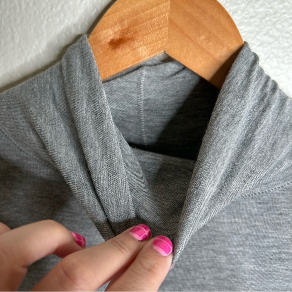 NWT Free People - We The Free Turtle Neck Tunic Top heather grey medium - Picture 3 of 14